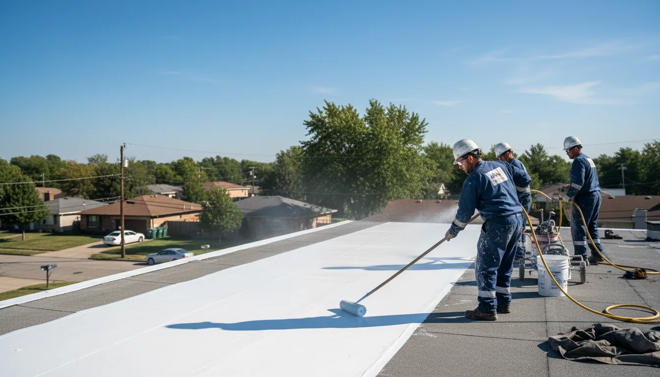 Commercial roof coating in Yellville, AR near me